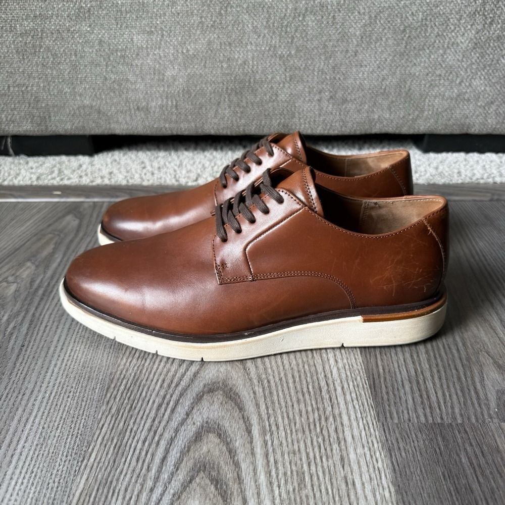 Allen Edmonds "CARSON" Men's Leather HYBRID LACEUP Derby 9 D Chili Shoes Dress